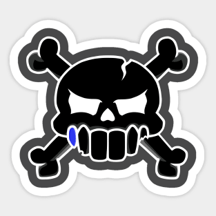 Skully noir Sticker